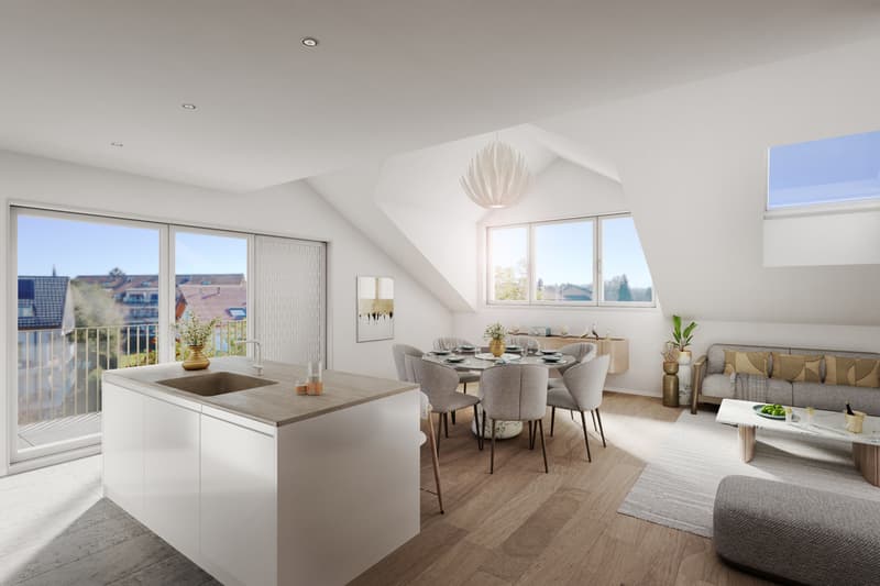 A VENDRE SUR PLANS APPARTEMENT 4,5 PCES (105 M2 PPE) EN ATTIQUE (2)