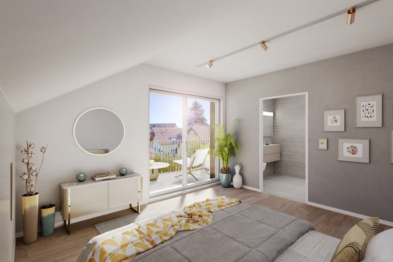 A VENDRE SUR PLANS APPARTEMENT 3,5 PCES (105 M2 PPE) EN ATTIQUE (3)