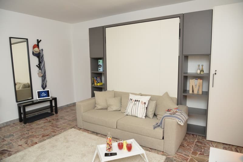 Monolocale ammobiliato con balcone a Paradiso (7)