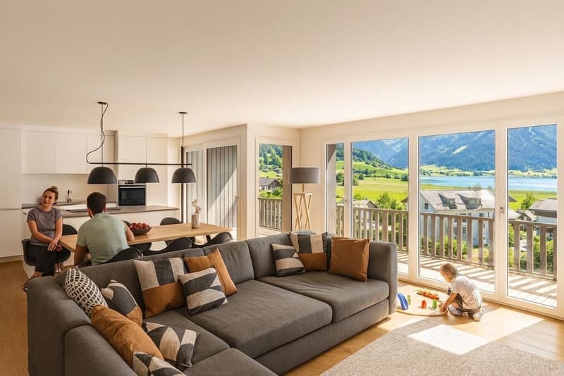 5.5-room garden apartment with lake view in Euthal - for sale (2)