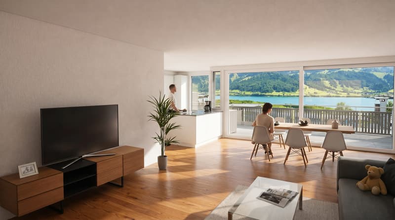 3.5-Zimmer-Attika-Wohnung mit Seesicht in Euthal - lichtvoll (1)