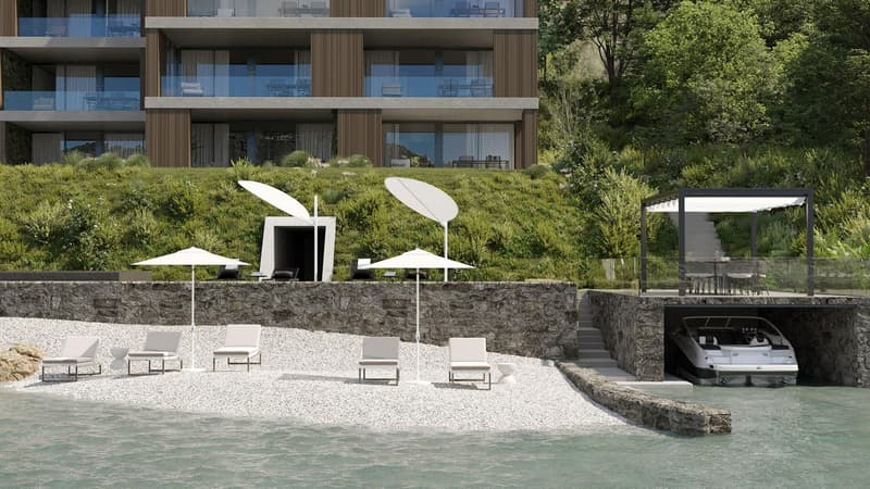AFFACCIO ESCLUSIVO SUL LAGO: ELEGANTE 5.5 LOCALI CON AMPIA TERRAZZA (2)