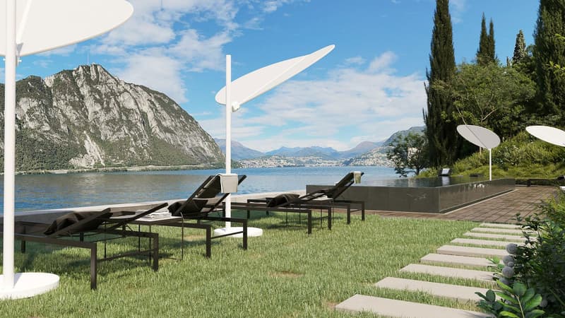 AFFACCIO ESCLUSIVO SUL LAGO: ELEGANTE 5.5 LOCALI CON AMPIA TERRAZZA (5)