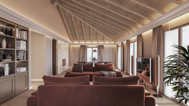 ELEGANTE ATTICO 5.5 LOCALI NEL CUORE DELLA CITTÀ (1)