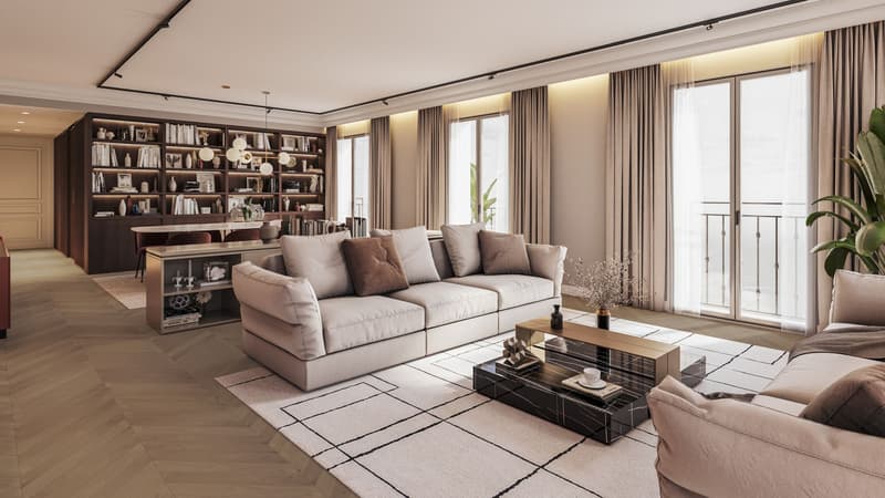 LUSSUOSO APPARTAMENTO 5.5 LOCALI NEL CUORE DI LUGANO (2)