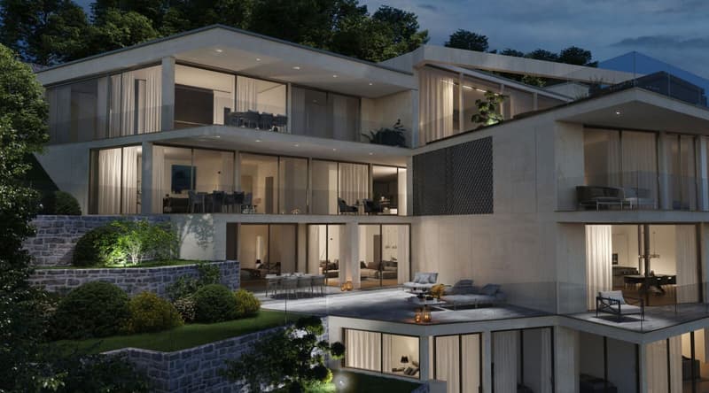 LUSSUOSO APPARTAMENTO CON GIARDINO PANORAMICO E VISTA LAGO (16)