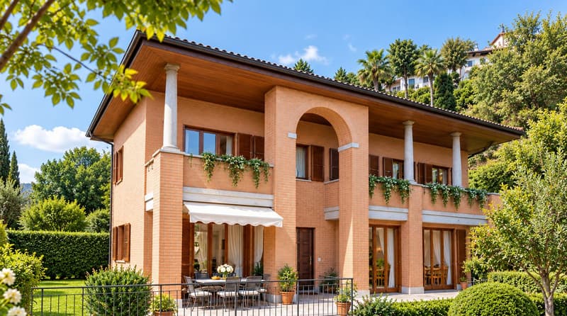 ELEGANTE VILLA UNIFAMILIARE CON AMPIO GIARDINO E TERRAZZE PANORAMICHE (1)