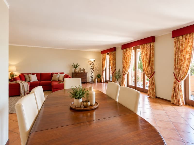ELEGANTE VILLA UNIFAMILIARE CON AMPIO GIARDINO E TERRAZZE PANORAMICHE (5)