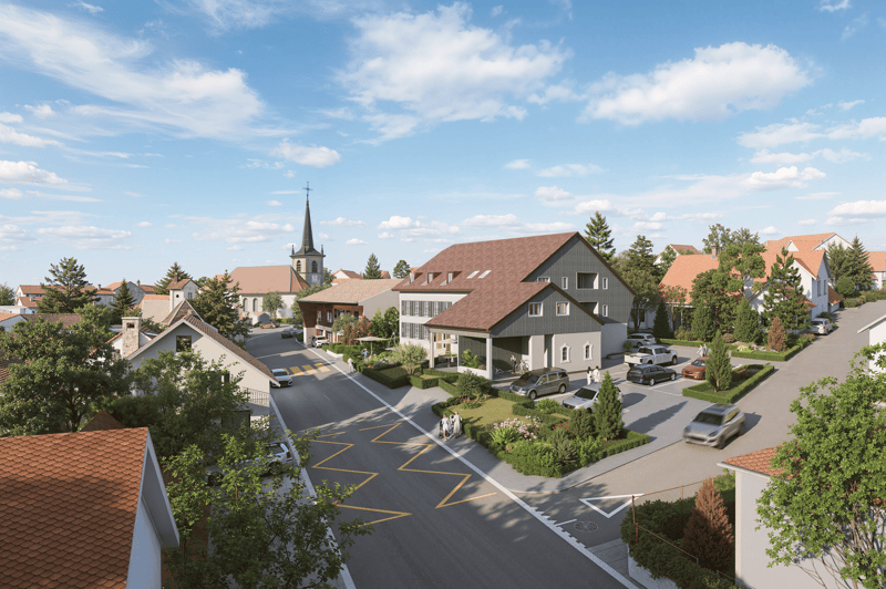 Appartement neuf de 2,5 pièces à Autigny avec balcon et 1 parking (LOT 5) (1)