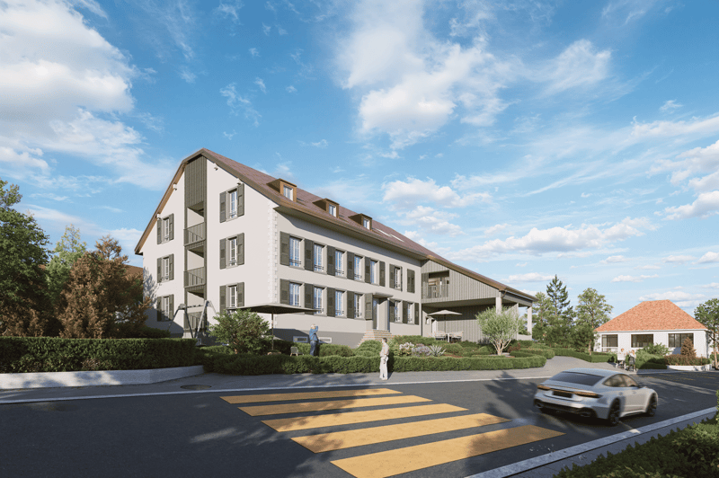 Appartement neuf de 2,5 pièces à Autigny avec balcon et 1 parking (LOT 5) (2)