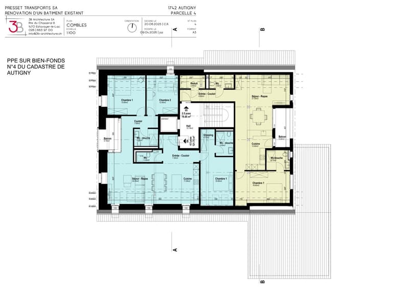 Appartement neuf de 4,5 pièces à 15 min de Fribourg, Le Clos d'Autigny (LOT 4) (11)