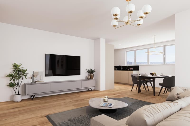 3.5-Zimmer-Attikawohnung mit 2 Terrassen (4)