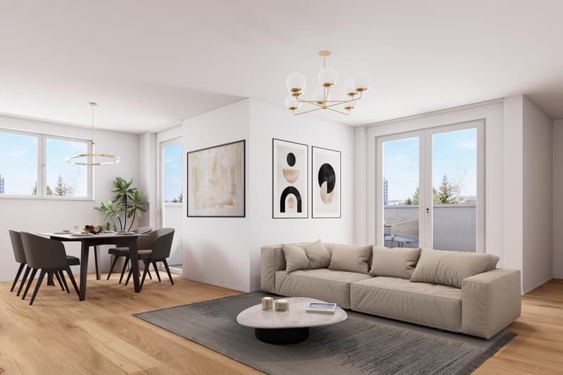 3.5-Zimmer-Attikawohnung mit 2 Terrassen (3)