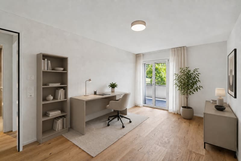 Komfortable 4.5-Zimmerwohnung mit zwei gedeckten Balkonen (5)
