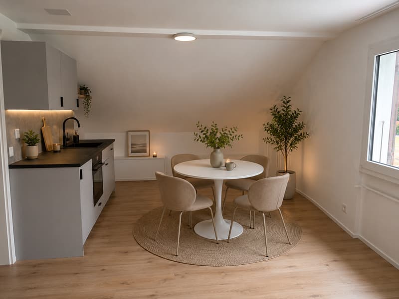 1 Zimmer Wohnung Möbliert ! Frisch Renoviert (3)