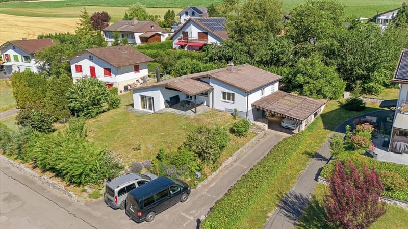 Drohnenaufnahme der Liegenschaft