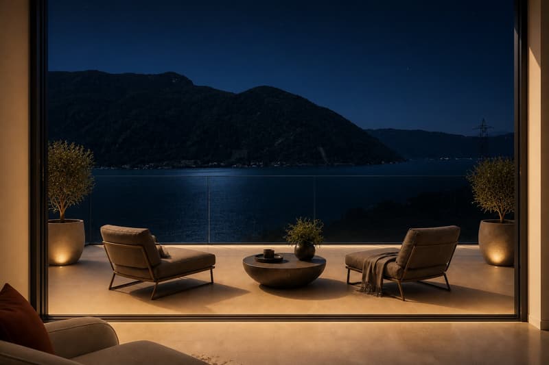 Nuovi Appartamenti Esclusivi con Vista Lago a Melano (24)