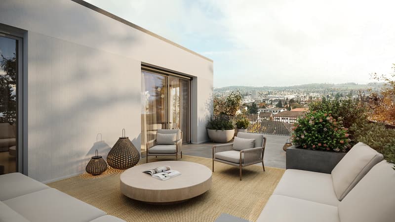 Attika-Terrasse mit Weitsicht