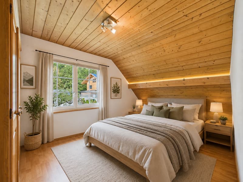 3,5 Zimmer Dachwohnung mit Bergsicht und Raumhöhe (10)