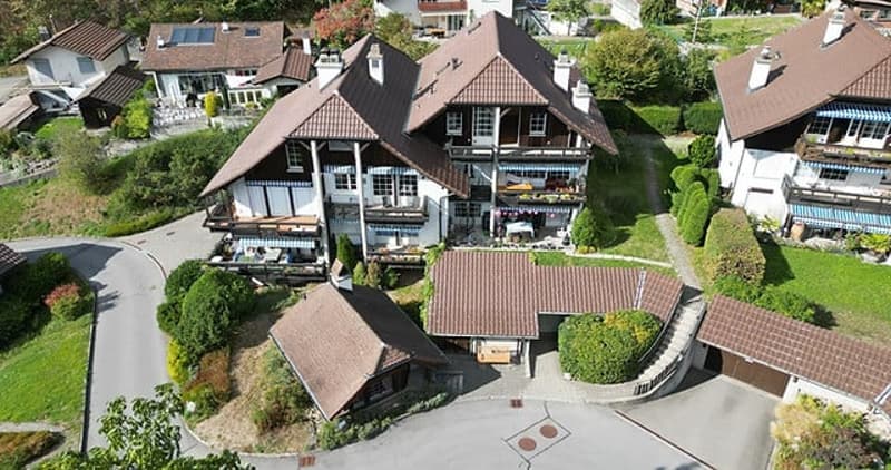 3,5 Zimmer Dachwohnung mit Bergsicht und Raumhöhe (2)