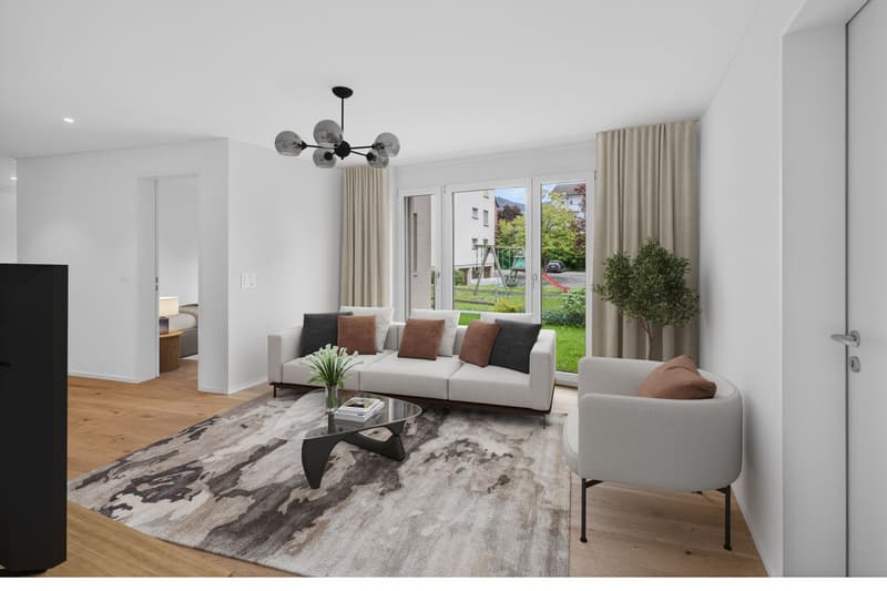 Hochwertige Neubauwohnung mit eigenem Garten an zentraler Lage (2)