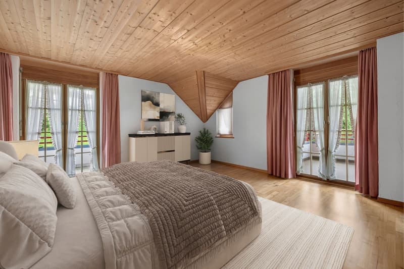 Charmantes Landhaus mit Aussenpool und Autohalle für 4 Personenwagen (5)