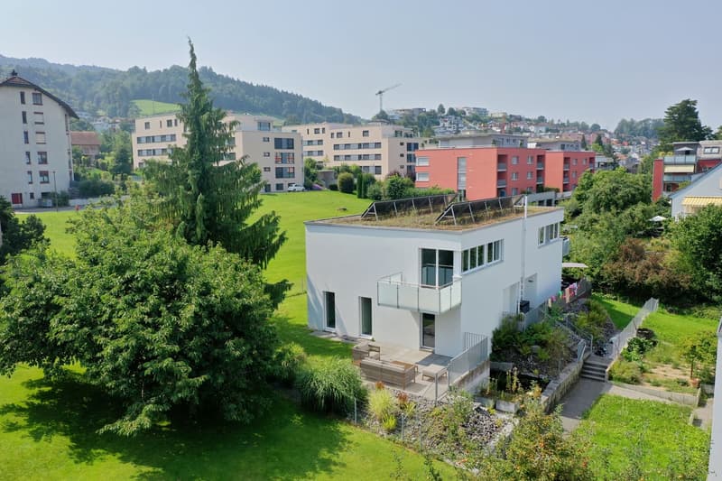 Modernes Wohnen mit Bodenseeblick und schönem Garten (2)