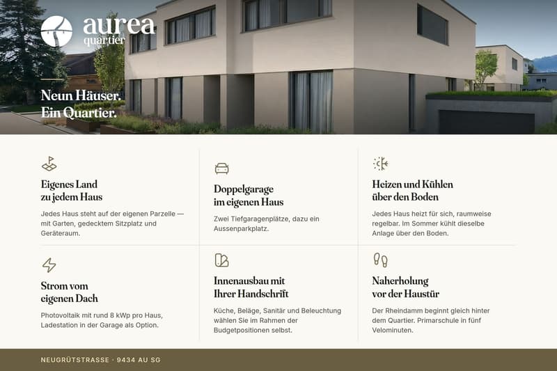 Neubauprojekt «Aurea Quartier» – 5.5-Zimmer-Doppelhaushälfte an ruhiger Lage in Au (4)