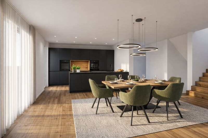 Neubauprojekt «Aurea Quartier» – 5.5-Zimmer-Doppelhaushälfte an ruhiger Lage in Au (2)