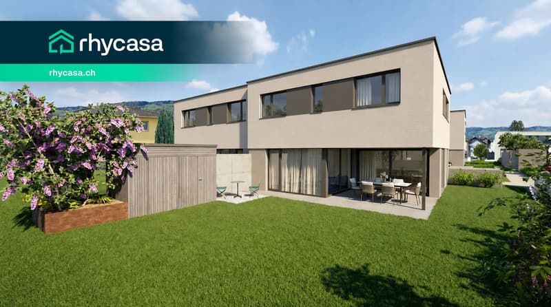 Neubauprojekt «Aurea Quartier» – 5.5-Zimmer-Doppelhaushälfte an ruhiger Lage in Au (1)