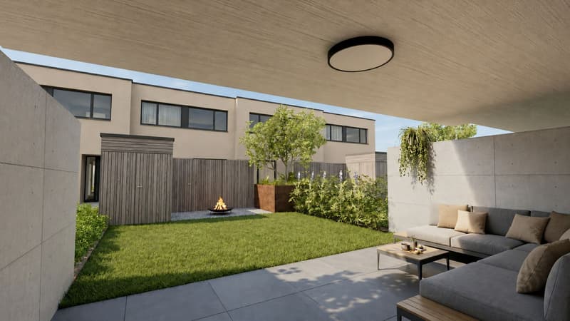 Neubauprojekt «Aurea Quartier» – 5.5-Zimmer-Reihenhaus mit eigenem Garten an sonniger Lage in Au (2)