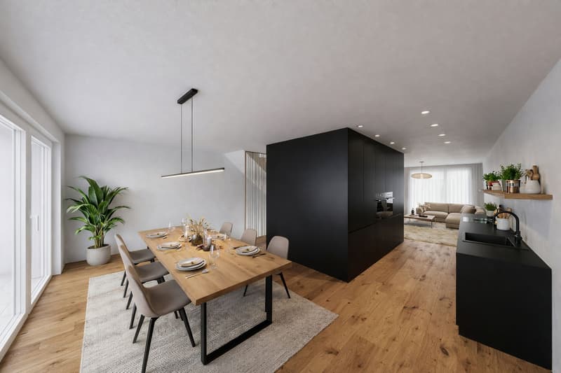 Neubauprojekt «Aurea Quartier» – 5.5-Zimmer-Reihenhaus mit eigenem Garten an sonniger Lage in Au (3)