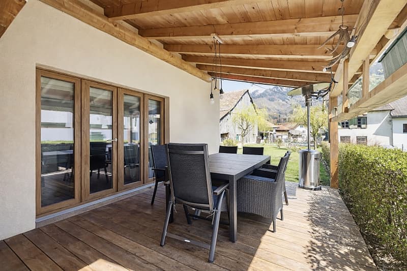 Maison Chaleureuse avec vue dégagée sur les montagnes à Enney (3)