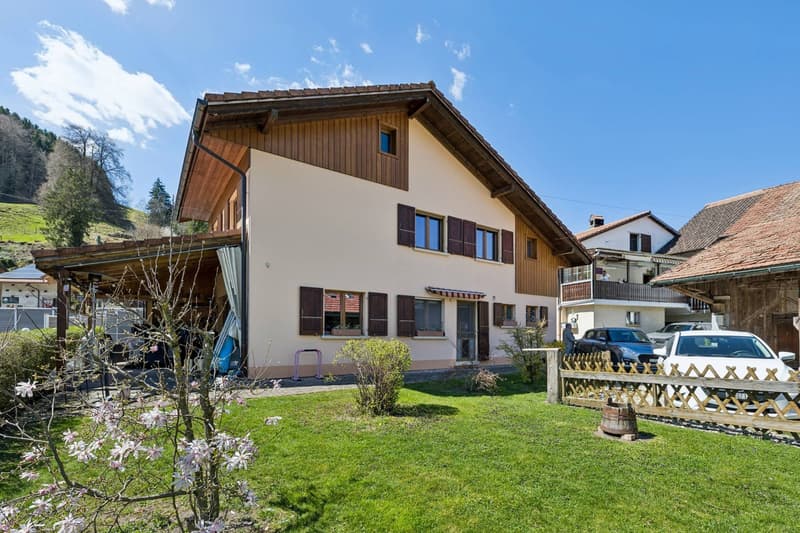 Maison Chaleureuse avec vue dégagée sur les montagnes à Enney (1)