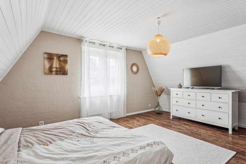 Chambre parentale sous les combles