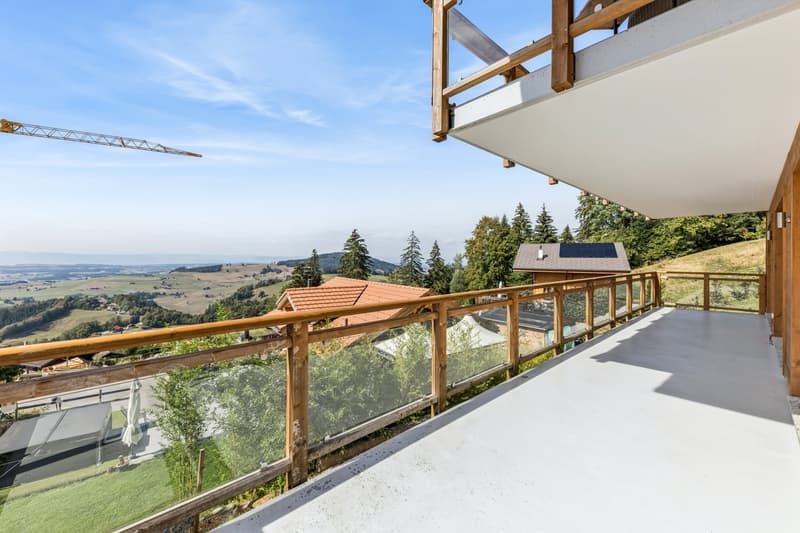Balcon de l'étage des chambres