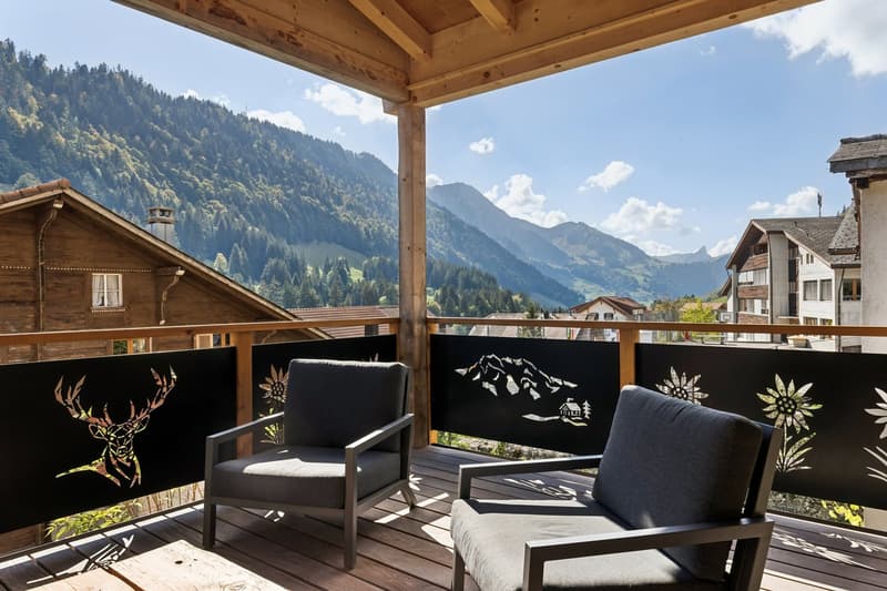 Terrasse avec vue sur la Hochmatt