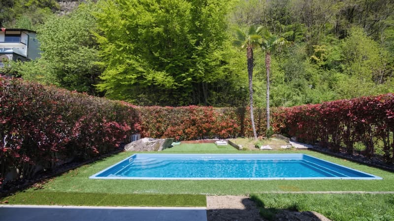 Meravigliosa casa di 5.5 locali con piscina a Brione sopra Minusio (2)