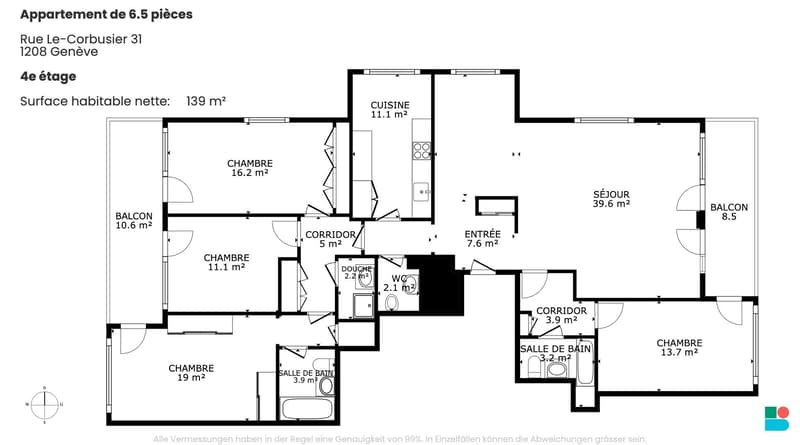 Charmant Appartement traversant de 6.5 pièces à Genève (9)