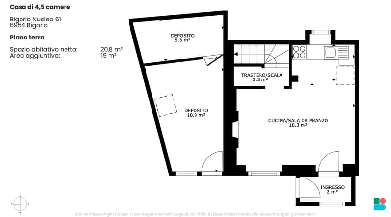 Accogliente Casa di 4.5 locali a Bigorio (9)