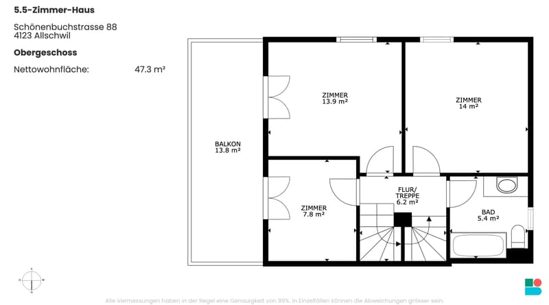 Modernes 5.5-Zimmer-Haus mit Panoramablick in Allschwil (10)