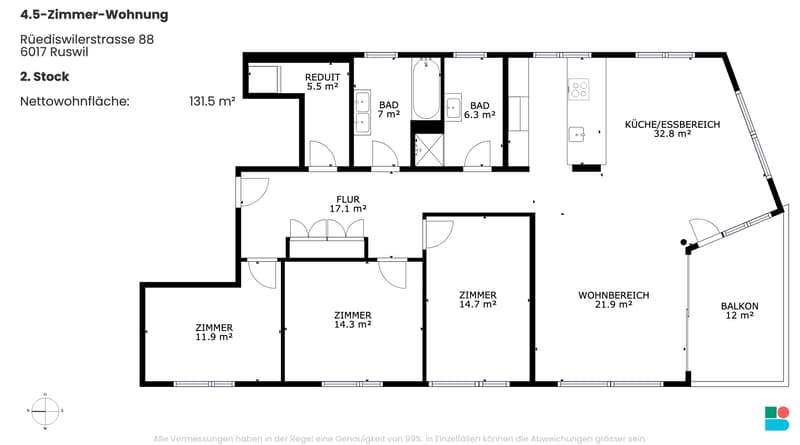 Grosszügige 4.5-Zimmer-Wohnung in Ruswil (9)