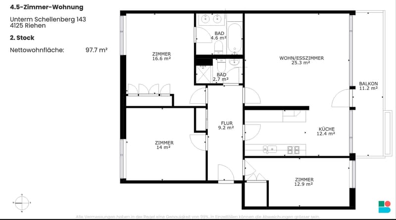 Schöne und helle 4.5-Zimmer-Wohnung an top Lage in Riehen (9)