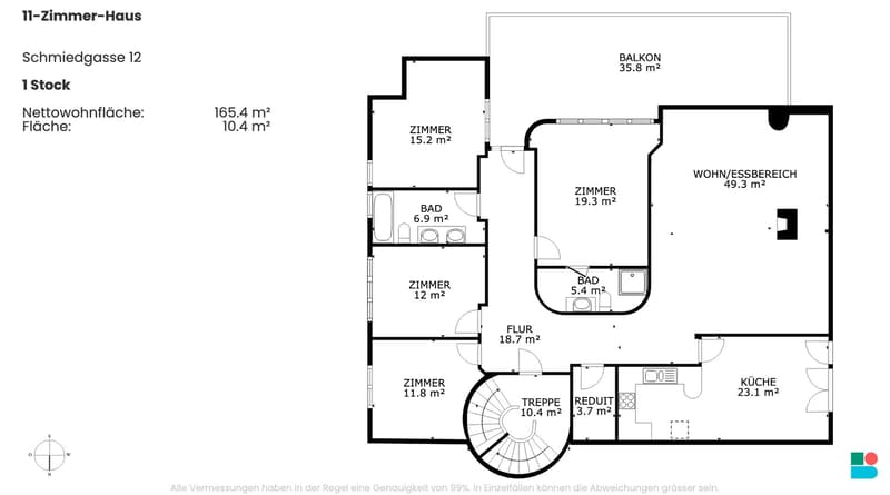 11-Zimmer-Liegenschaft mit 2 Wohnungen und Baupotenzial in Wassen (UR) (10)
