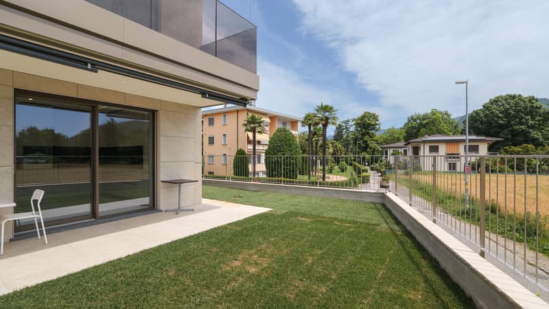 Appartamento nuovo di 3.5 locali con giardino ad Agno (2)