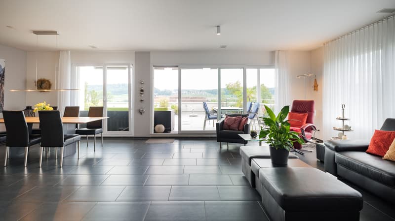 Herrliche 4.5-Zimmer-Attikawohnung mit traumhafter Aussicht in Wohlen (1)