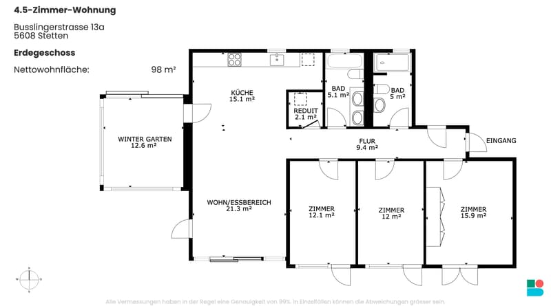 Wunderbare 4.5-Zimmer-Gartenwohnung in Stetten (9)