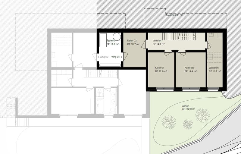 Appartement d'attique exclusif de 4,5 pièces à la meilleure situation en pente à Widen (7)