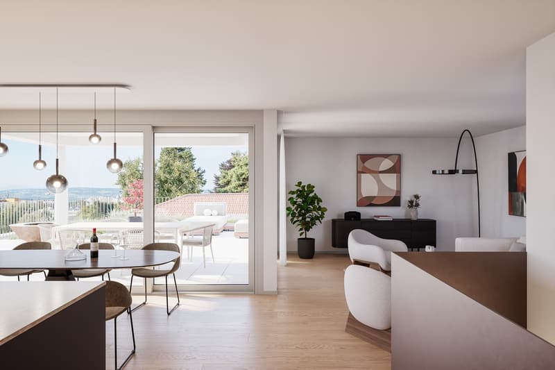 Appartement d'attique exclusif de 4,5 pièces à la meilleure situation en pente à Widen (2)