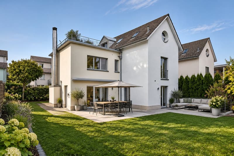 Grosszügiges Doppel-Einfamilienhaus in luxuriösem Ausbaustandard (1)